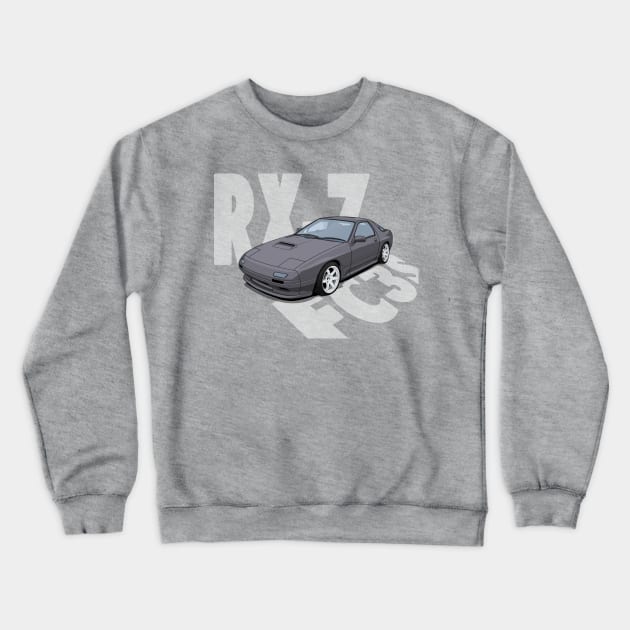 Mazda RX-7 FC3s Crewneck Sweatshirt by ArtyMotive